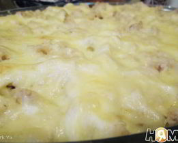 Запеченные макароны с мясом