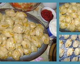 Манты с тыквой