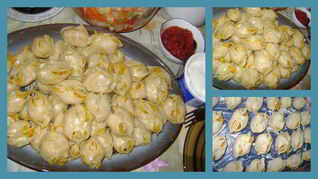 Манты с тыквой