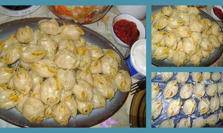 Рецепт мантов с тыквой