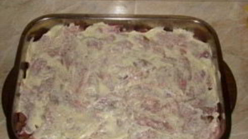 мясо по-французски с ананасом