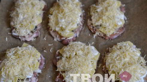 мясо по-французски с грибами