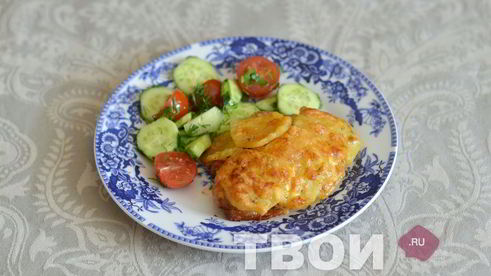 мясо по-французски с грибами