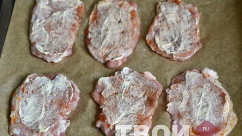 мясо по-французски с грибами