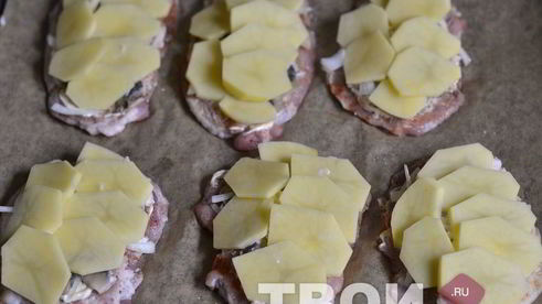 мясо по-французски с грибами