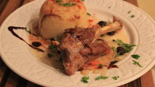 Бараньи голяшки с кускусом