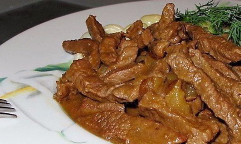 Рецепт бефстроганова с грибами