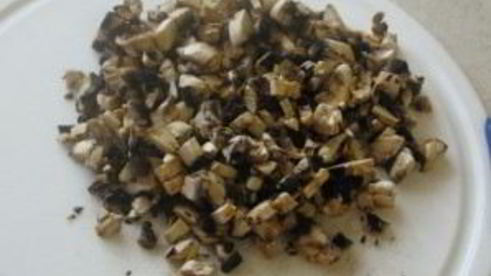 биточки с грибами и сыром