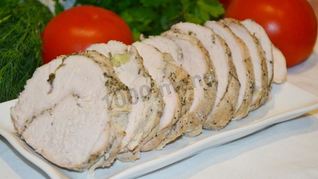 Буженина из индейки в духовке в фольге