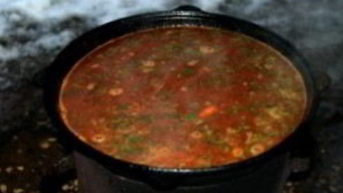 говядина в казане