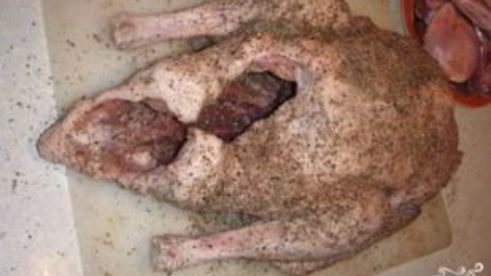 гусь в духовке в рукаве