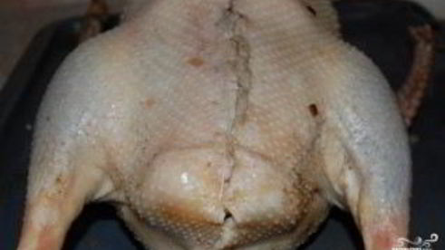 гусь в духовке в рукаве