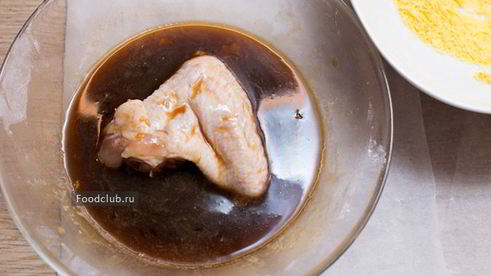 хрустящие куриные крылышки