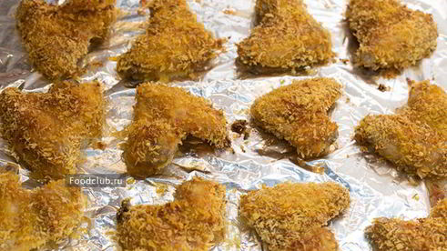 хрустящие куриные крылышки