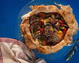 Клефтико баранина, запеченная с овощами