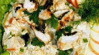 Куриная грудка с черносливом