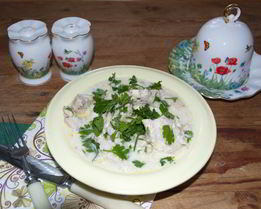 Куриное филе под соусом