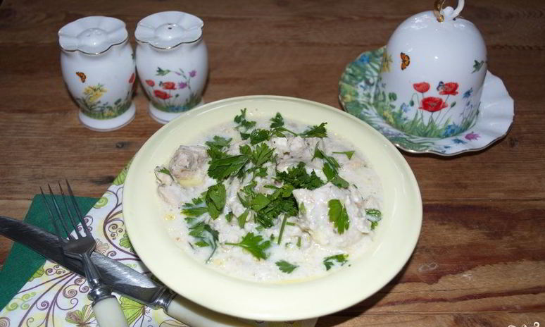 Рецепт куриного филе под соусом