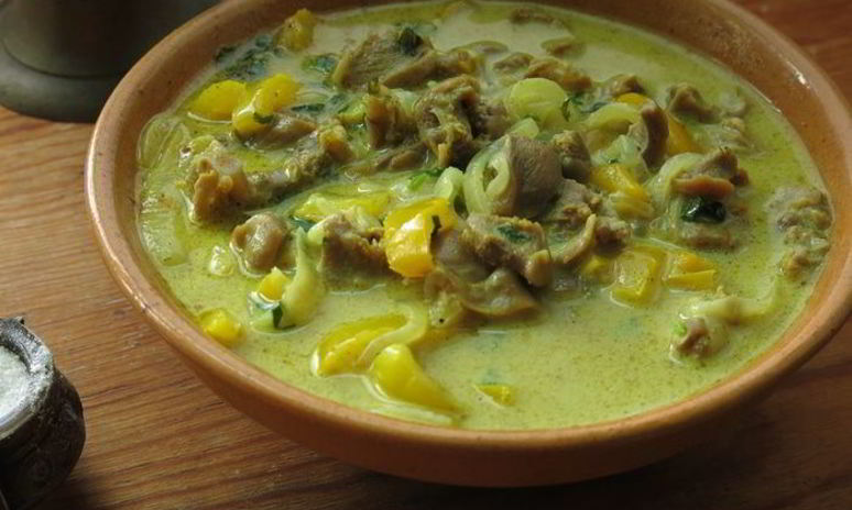 Рецепт куриных желудков в кокосовом молоке