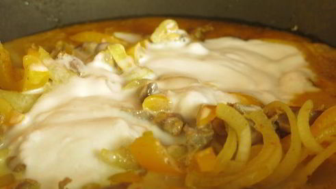 куриные желудки в кокосовом молоке