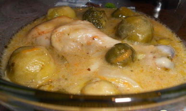 Рецепт курицы с брокколи и брюссельской капустой