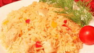 Курица с рисом в казане