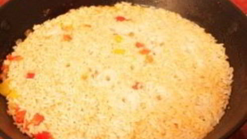 курица с рисом в казане