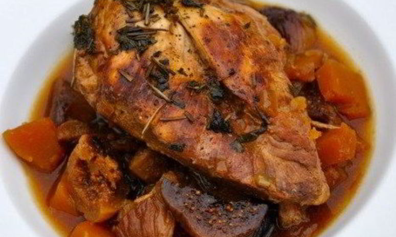 Рецепт курицы с травами и инжиром