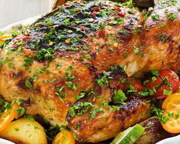 Курица с травами и лимоном