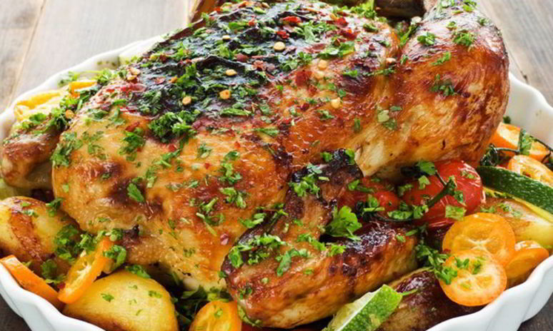 Рецепт курицы с травами и лимоном