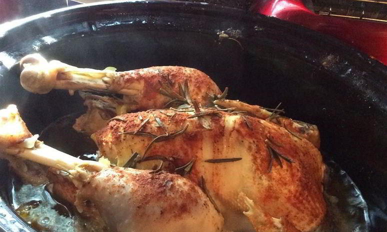 Рецепт курицы в духовке с розмарином, лимоном и чесноком