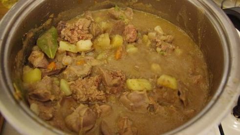 куырдак из куриных потрошков