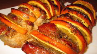 Мясо с апельсинами в духовке