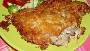 Мясо в картофельной корочке