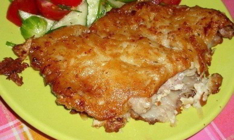 Рецепт мяса в картофельной корочке