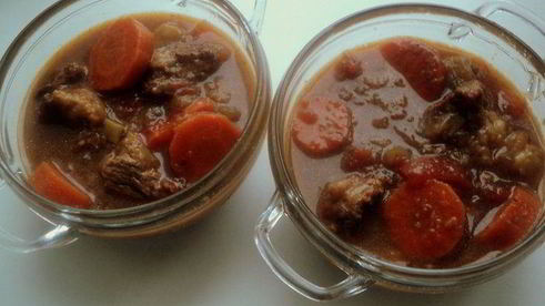 мясо в темном пиве