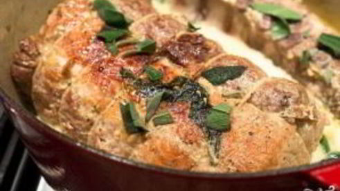 свинина, тушенная в сливках