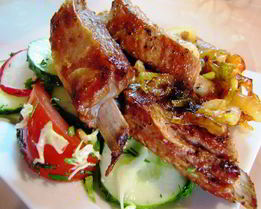 Телячьи ребрышки жареные