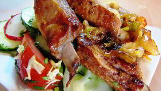 Телячьи ребрышки жареные