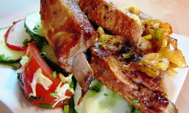 Рецепт телячьих ребрышек жареных