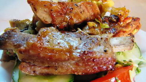 телячьи ребрышки жареные