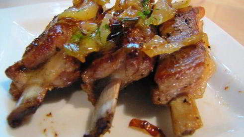 телячьи ребрышки жареные