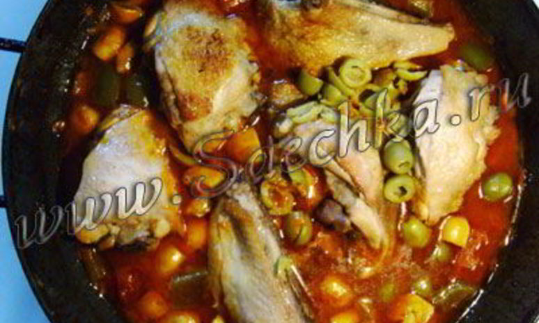 Рецепт цыпленка в соусе