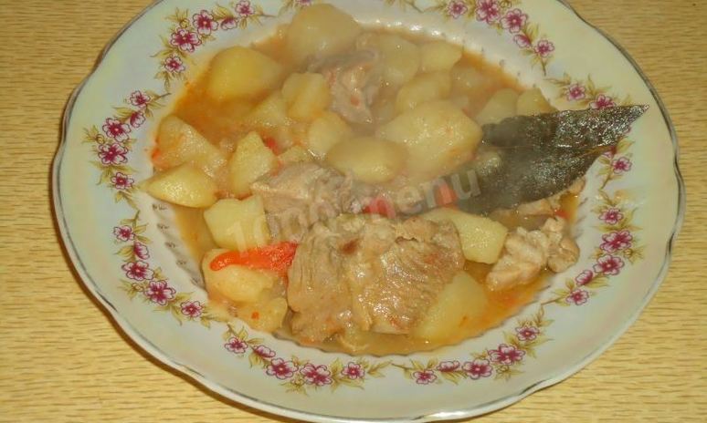 Рецепт тушеной свинины с картошкой морковкой луком и перцем