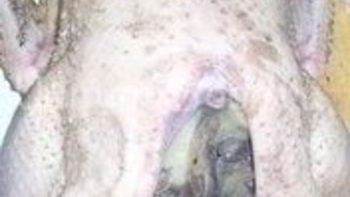 утка фаршированная грибами и картофелем