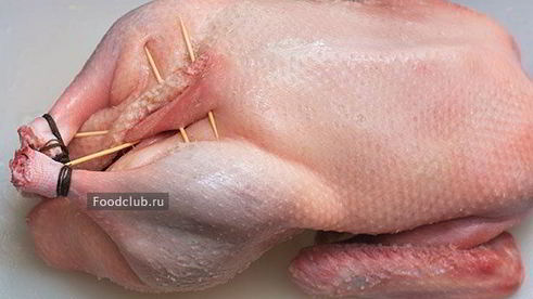 утка в духовке