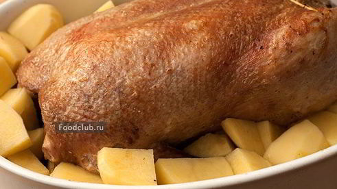 утка в духовке