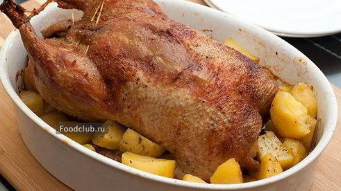 утка в духовке