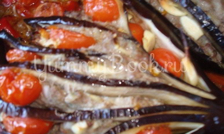 Рецепт баклажанов фаршированных овощами и фаршем