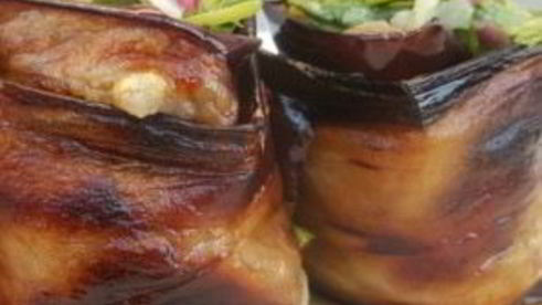 баклажаны с зеленью